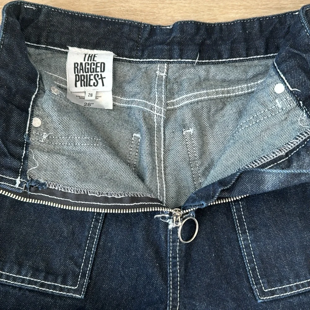 The Ragged Priest High Waisted Wide Leg Jeans Sz 28 - Picture 5 of 10